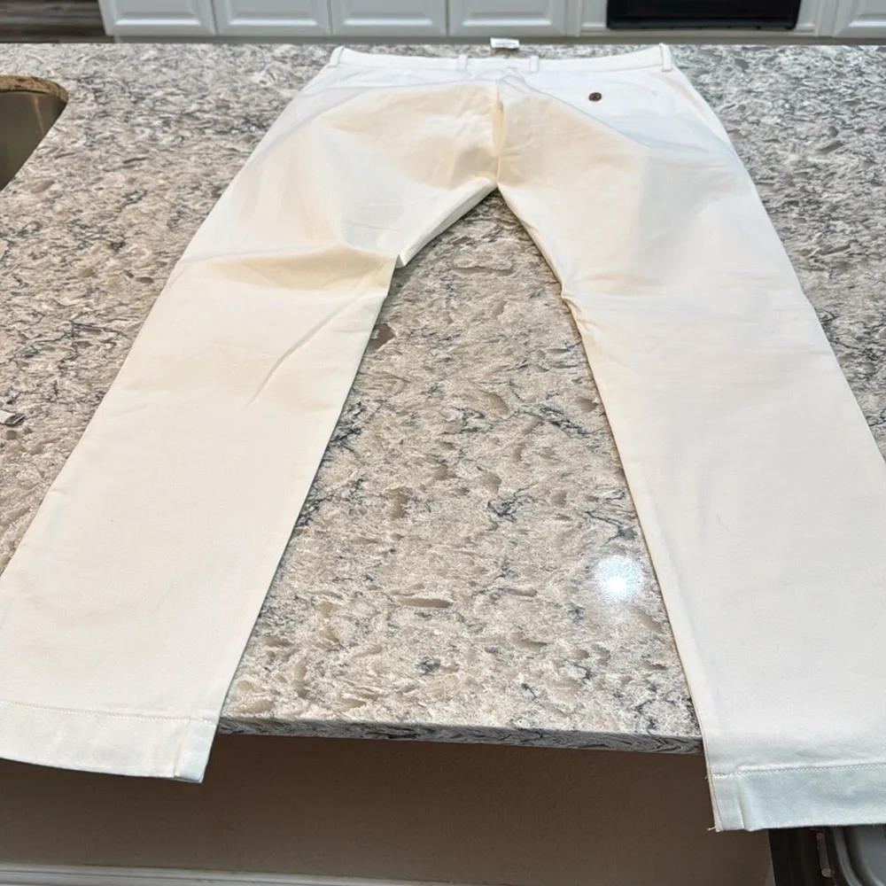 J.Crew Flex Slim Stretch Chino Pants White Men’s 33x32 NWT